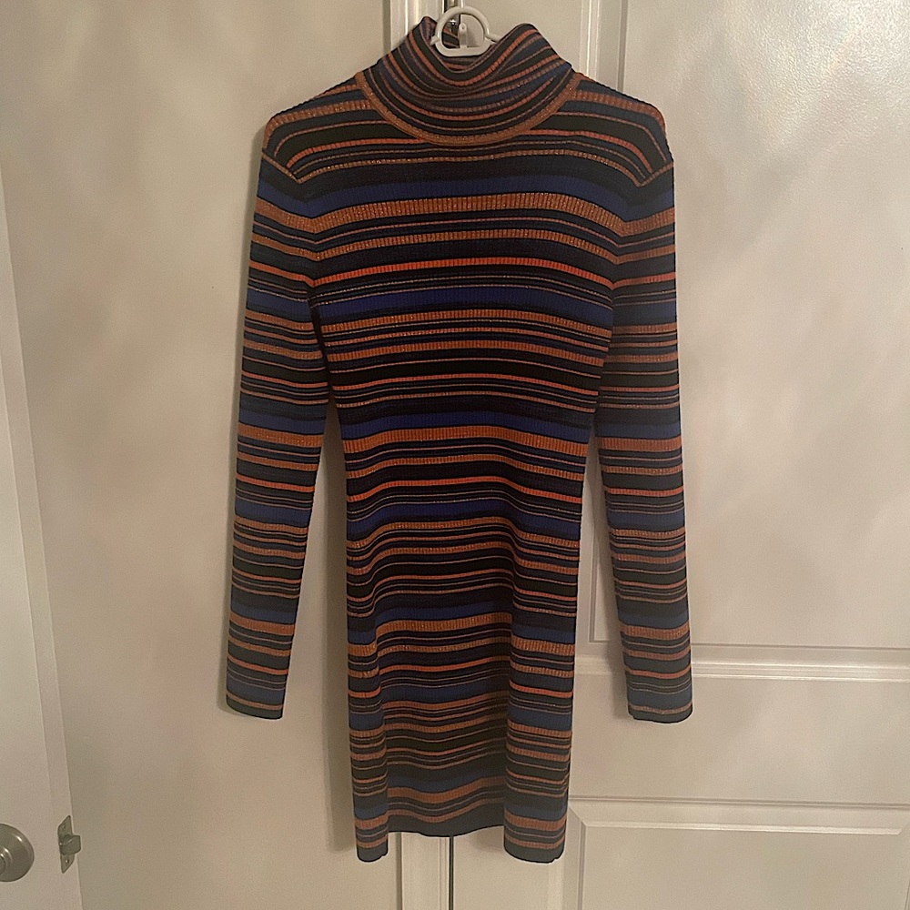 Majorelle striped sweater dress